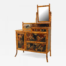 Bamboo stools at the green village in indonesia. Chinoiserie English Victorian Style Bamboo And Chinoiserie Decorated Dresser