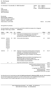 Nutzen sie unsere praktische vorlage für ihr unternehmen. Die Zahnarztrechnung Was Muss Drauf Stehen Kostenfalle Zahn