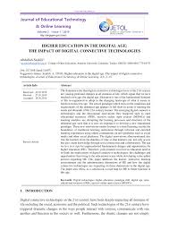 Like painting a blank canvas, making software has many constraints but endless possibilities. Pdf Higher Education In The Digital Age The Impact Of Digital Connective Technologies