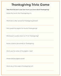 Oct 24, 2021 · looking for some fun trivia for kids? 10 Best Free Printable Thanksgiving Trivia Game Printablee Com