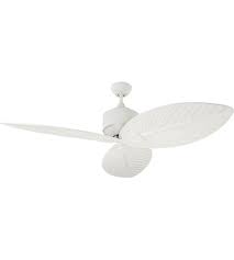 Made with a metal body, it has five matching plastic blades. Monte Carlo Fans 3dlr56rzw Delray 56 Inch Matte White Outdoor Ceiling Fan
