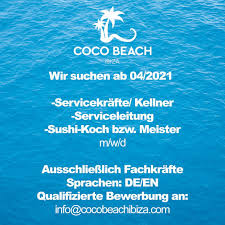 Durch die stellenbörse azubiyo bin ich neugierig auf sie geworden und bewerbe mich um eine ausbildung als koch ab september in ihrem unternehmen. Coco Beach Ibiza 1 474 Photos Event Space Calle De La Ciudad De Palma S N 07800 Ibiza Spain