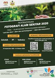 Program ini merupakan program tahunan yang dianjurkan oleh jabatan alam sekitar negeri kelantan. Pertandingan Fotografi Alam Sekitar Jabatan Alam Sekitar Facebook
