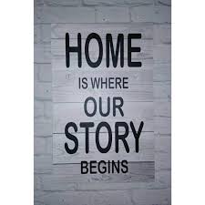 Hiasan Dinding Poster Unik Simple Ruang Tamu Kamar Home Is Where Our Story Begins Putih Ukuran A3 Di Lapak Replica Toys Diecast Bukalapak