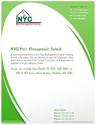 Pest control courses and training programs. Start You Career Today As An Exterminator After Completing Your Pest Control Certification Enroll Today And School Management Career Training Training School