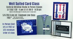 Who says you can't use unconventional paper sources for cardmaking? Well Suited Card Making Class Cards By Christine