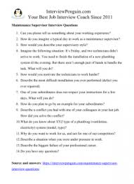 Top 14 Maintenance Supervisor Interview Questions Answers
