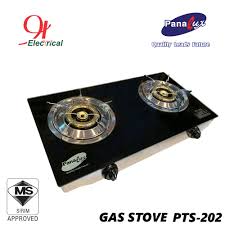 Most of us still use gas or small electrical stove tops. Panalux Double Burner Glass Top Gas Stove Pts 202 3 8kw X 2 Shopee Malaysia