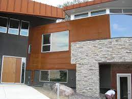 The term metal siding encompasses a broad range of styles, finishes, metals, and copper, too, is available in a variety of siding styles—horizontal and vertical as well as interlocking flat panels. 10 Copper Metal Siding Ideas Metal Siding Copper Metal Siding