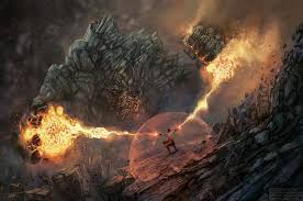 Fire Vs Earth By Nemca Fantasy Artwork Fantasy Illustration Fantasy Art