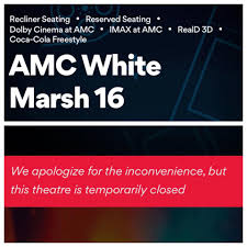 Amc loews white marsh 16 save theater to favorites 8141 honeygo blvd. Be Advised Amc Is Temporarily Closed The Avenue At White Marsh Facebook