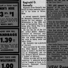 Obituary for Reginald Grice Kennelly