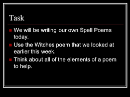 Witch poems.poem read on a good witch : The Witches Spell Ppt Download