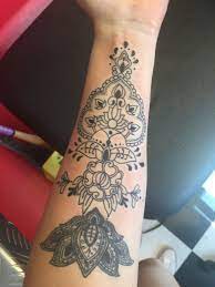 Generally, henna tattoos for guys follow a minimalistic approach. My Forearm Mandala Henna Tattoo Henna Tattoo Forearm Tattoos Forearm Tattoo Design