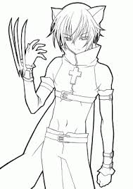 Download Manga Coloring Pages