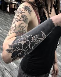 Awesome Blackout Tattoo Ideas Blackout Tattoo Black Tattoo Cover Up Black And White Flower Tattoo