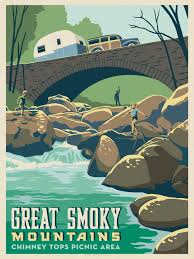 True south puzzle co brings you beautiful puzzles of our country's national parks. Chimney Tops Puzzle 500 Piece Puzzle In 2021 Vintage National Park Posters National Park Posters Retro Travel Poster