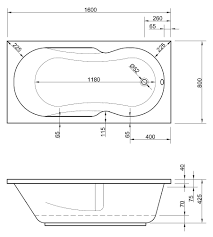 Wie viele liter passen in eine standard badewanne? Badewanne Mit Griffen 160 X 80 X 42 5 Cm Bad Design Heizung