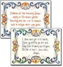 With over 17,000 cross stitch patterns, leaflets and books available, we're sure you can find the perfect pattern! Norwegian Table Prayer Kit Table Prayer Cross Stitch Cross Stitch Patterns Free