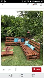 Water Seal And Put Around The Fire Pit Outdoor Pallet Projects Pallet Garden Furniture Pallet Outdoor