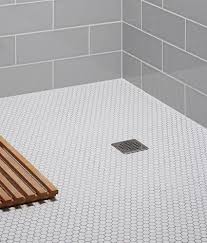 Hexagon Tiles Mosaic Tile Bathroom Floor White Mosaic Bathroom Shower Floor Tile