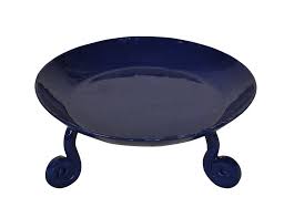 These black geometric pillar candle holders, available in a set of two, will look fab with any theme: 2 Pillar Candle Plate 4 5 Tall Lalhaveli Small Pillar Candle Holder In Blue Wrought Iron Candlestick Holders Candleholders Ekbotefurniture Com