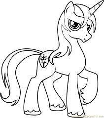 In cartoons you will find my little pony coloring pages, as well as others. Shining Armor Coloring Page For Kids Free My Little Pony Friendship Is Magic Printable Coloring Pages Online For Kids Coloringpages101 Com Coloring Pages For Kids