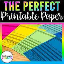 Printable pdf writing paper templates in multiple different line sizes. Printable Primary Paper Worksheets Teachers Pay Teachers