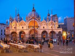 All other urban spaces in the city (except the piazzetta and the piazzale roma) are called campi (fields). St Mark S Square And The Basilica At Night In Venice Photograph By Louise Heusinkveld