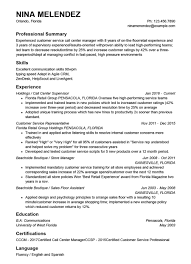 The formatting is simple and easy to scan. Best Customer Service Resume Templates With Examples