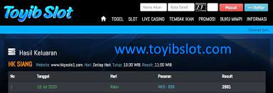 Pin Di Angka Keluaran Togel Hk Siang Toyibslot
