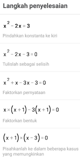 We did not find results for: Selisih Akar Akar Persamaan Kuadrat Tema Android