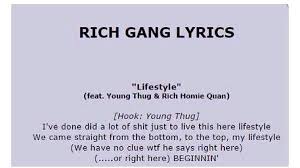 Bunch of bad bitches, ya . Lifestyle Lyrics