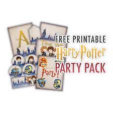 Harry potter books pdf are a collection of fantasy books written by british author j. Free Printable Harry Potter Party Pack For All Occasions The Cottage Market