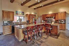 Rustic open plan kitchen with leather stools. 101 Beige Kitchen Ideas Photos Home Stratosphere