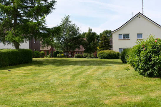 Medium sized yard suitable for robot mower