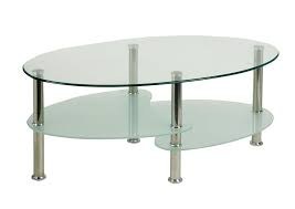 Stick to square or rectangular pieces for rustic appeal. Klara Contemporary Glass And Chrome Coffee Table Klara 1