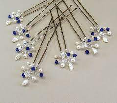 Custom Wedding Hair Accessories Swarovski Cobalt Crystal Etsy Gold Hair Accessories Hair Jewelry Hair Accessories