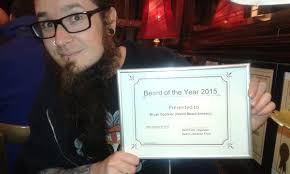 Weird Beard brewer who beat Jeremy Corbyn for Beard of the Year accepts  Award