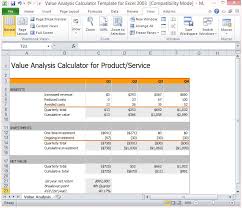 Download this excel loan calculator and take charge of your financial obligations. Value Analysis Calculator Template For Excel