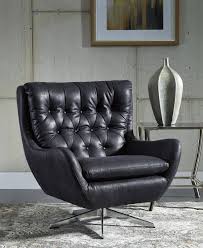 Free delivery and returns on ebay plus items for plus members. Ashley Velburg A3000094 Accent Chair In Black Faux Leather A3000094