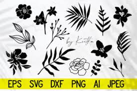 Free Free 226 Tropical Flower Leaves Svg SVG PNG EPS DXF File