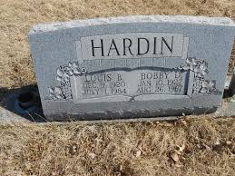 Robert Dean “Bobby” Hardin (1927-1967)