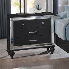 Valentino Nightstand Black By New Classic Furniture Furniturepick
