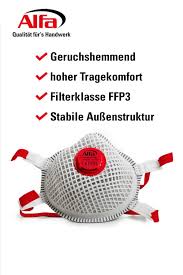 Feinstaubmaske Ffp 3 Mit Geruchshemmendem Aktivkohlefilter Geruch Masken Arbeitsschutz