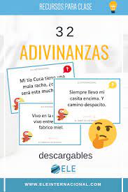 Juegos Adivinanzas En Clase De Idiomas Descargables Para Clase De Espanol Juegos Para Pensar C Adivinanzas Y Trabalenguas Adivinanzas Adivinanzas Para Ninos