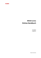 Jul 30, 2021 · canon bietet allen kunden treiber und software für viele geräte kostenlos zum download an. Canon Pixma Mx525 Handbucher Manualslib