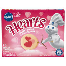 Pillsbury cookie dough, and others like it, are different in that they are meant to sit in the fridge for a little longer than your other frozen raw cookie doughs. Save On Pillsbury Ready To Bake Hearts Sugar Cookie Dough 20 Ct Order Online Delivery Giant