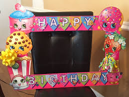Shopkins Photo Booth Frame In Pink For Info Contact Nikkidandan Gmail Com Birthday Photo Frame Shopkins Bday Photo Booth Frame