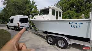 These vans are made to carry the load. Sprinter Towing A Boat Maximum Capacity 3 0l V6 Engine Youtube